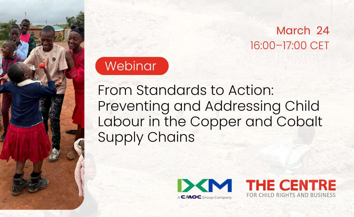 Webinar: From Standards to Action: Preventing and Addressing Child Labour in the Copper and Cobalt Supply Chains 