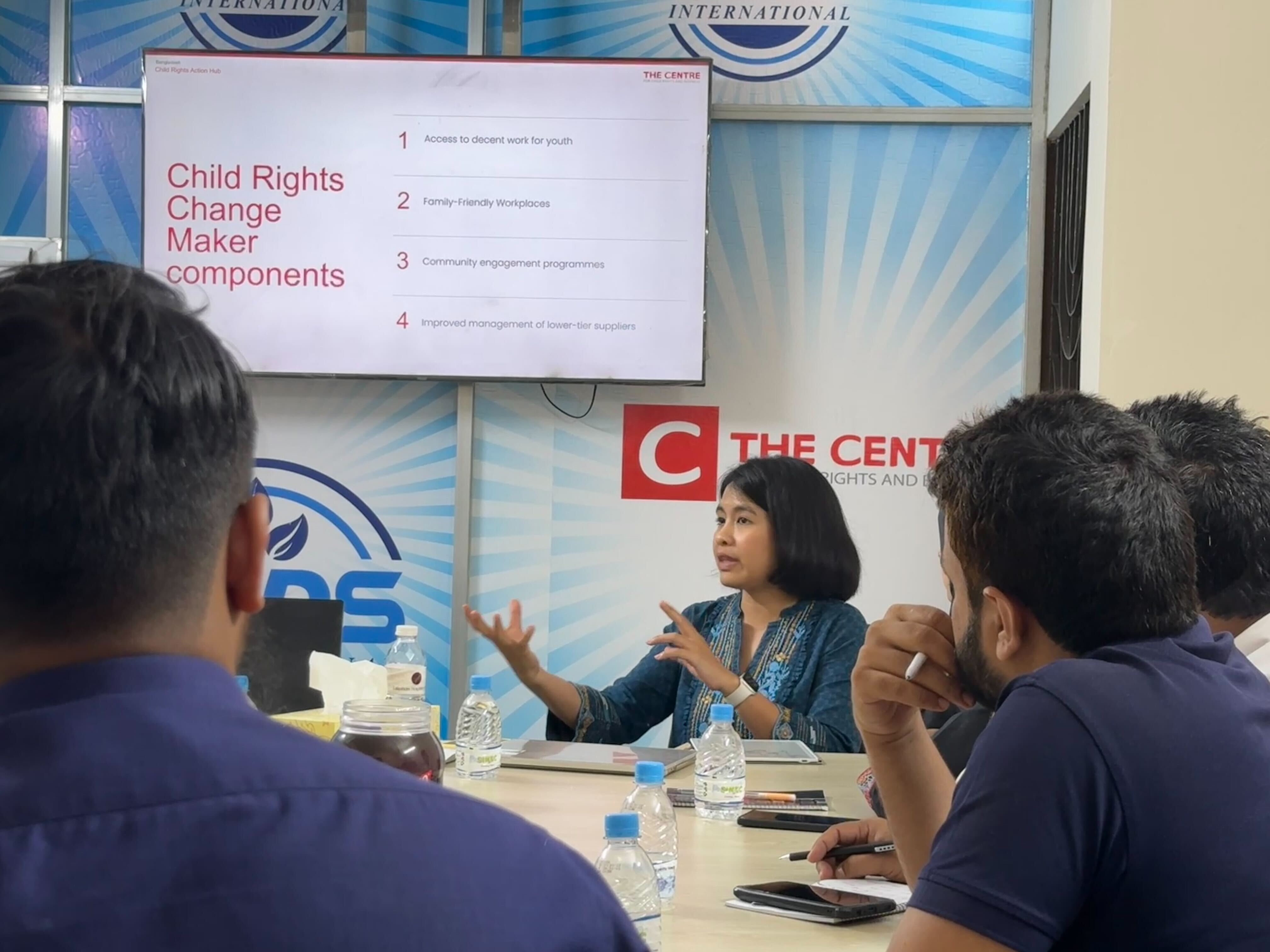 Introducing the Child Rights Changmaker programme to factories in Bangladesh